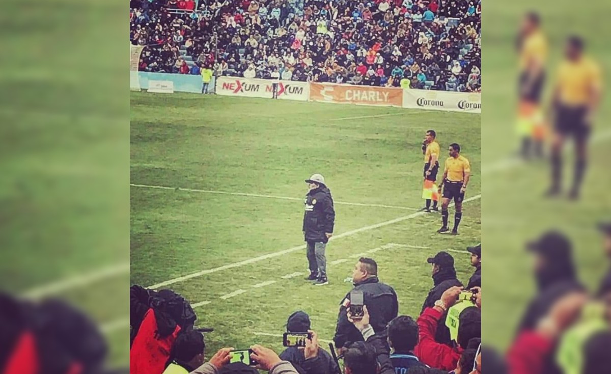 Diego Armando Mardona en el Estadio Tamaulipas (Foto/Cortesía)