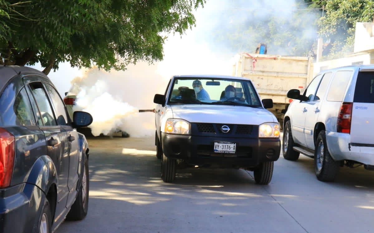 Fumigación en Ciudad Victoria. (Cortesía)