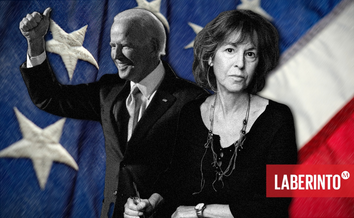 La poeta Louise Glück ganó el Premio Nobel de Literatura poco antes de que Joe Biden ganara las elecciones presidenciales de Estados Unidos. (Montaje 