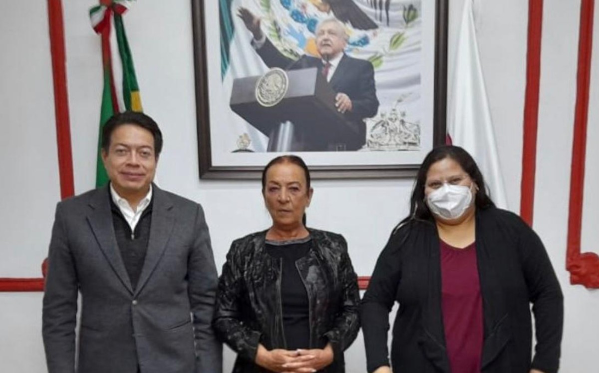 Trasviña se reunió con Mario Delgado y Citlalli Hernández. (Especial)