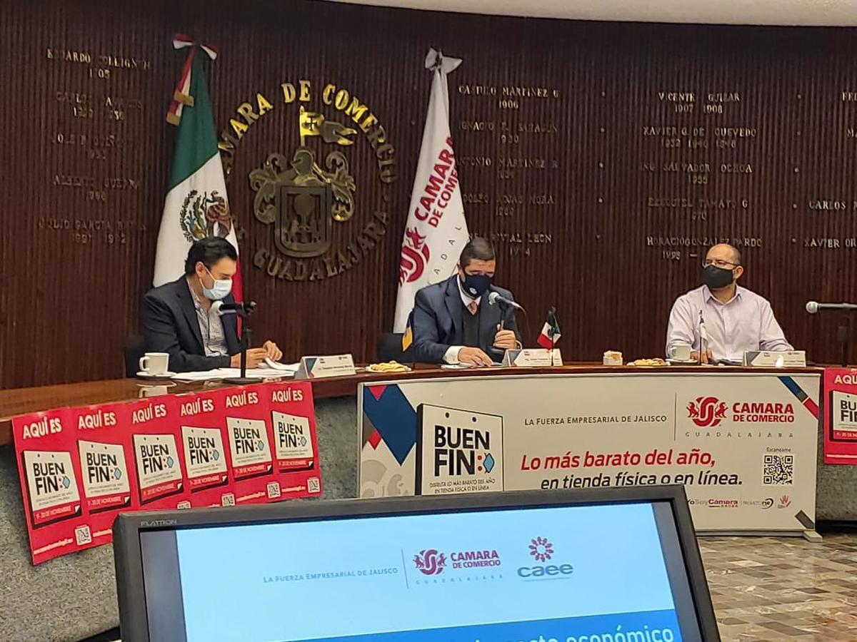 La Cámara Nacional de Comercio de Guadalajara (Canaco), dio un informe sobre el buen Fin. (Rosario Álvarez)