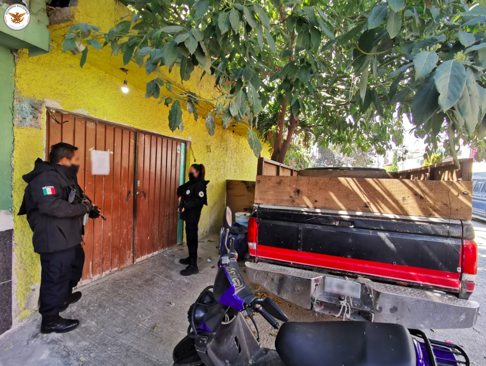 En un comunicado informaron que dos personas fueron detenidas por la posesión de los animales. (Tomada de @GN_MEXICO_)