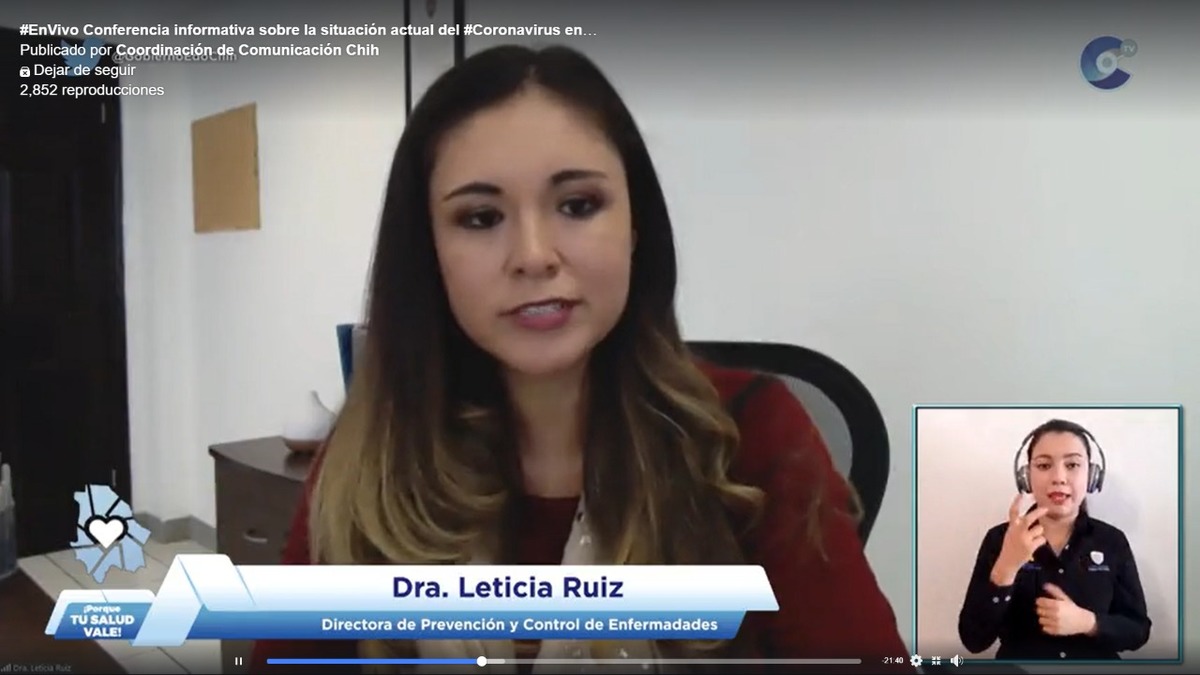 La directora de Medicina Preventiva de Chihuahua, Leticia Ruiz González.