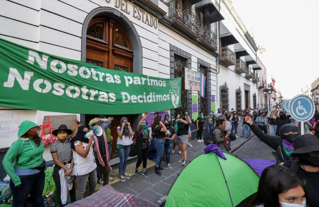 Feministas en el Congreso del Estado. (Agencia Enfoque)