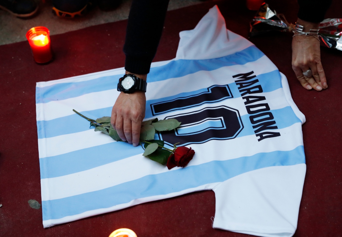 Los homenajes a Diego Maradona tras su muerte (Reuters)