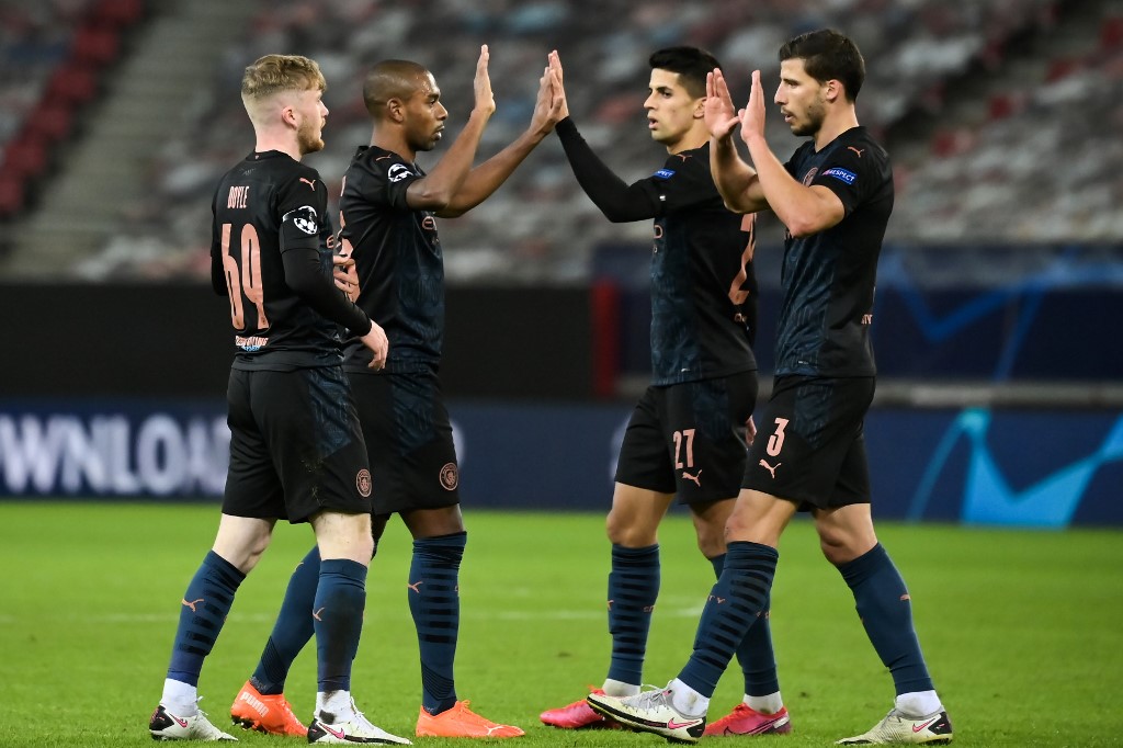 Manchester City venció al Olympiacos (AFP)