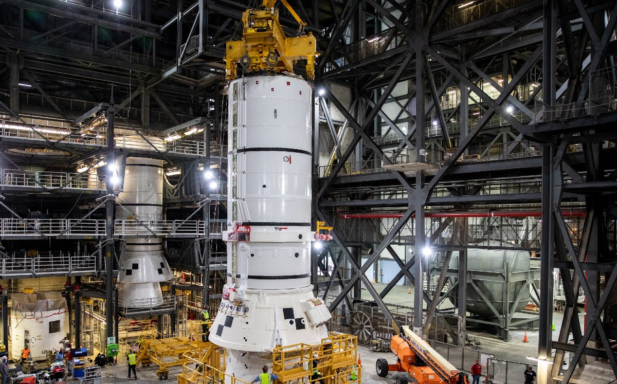 La NASA comienza a integrar el cohete más potente jamás construido. (DPA)
