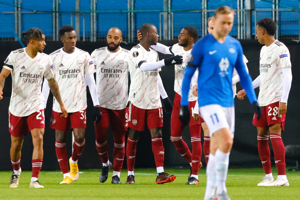 Arsenal venció al Molde en la Europa League (AFP)