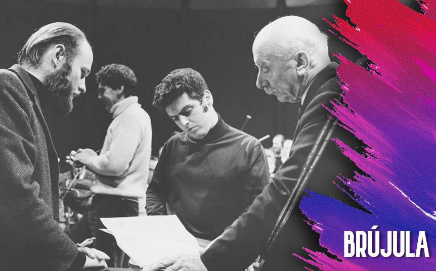 Al centro, el virtuoso músico argentino Daniel Barenboim (Foto: Cortesía)
