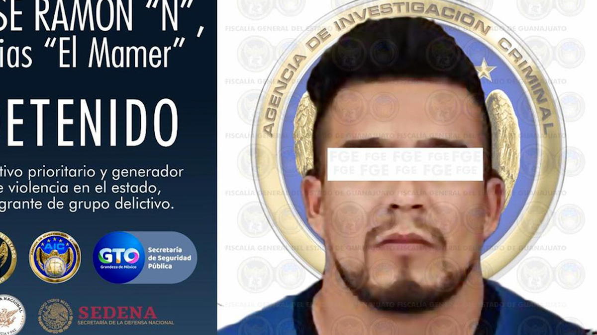 Detiene Fiscalía a 'El Mamer', criminal multihomicida del CSRL