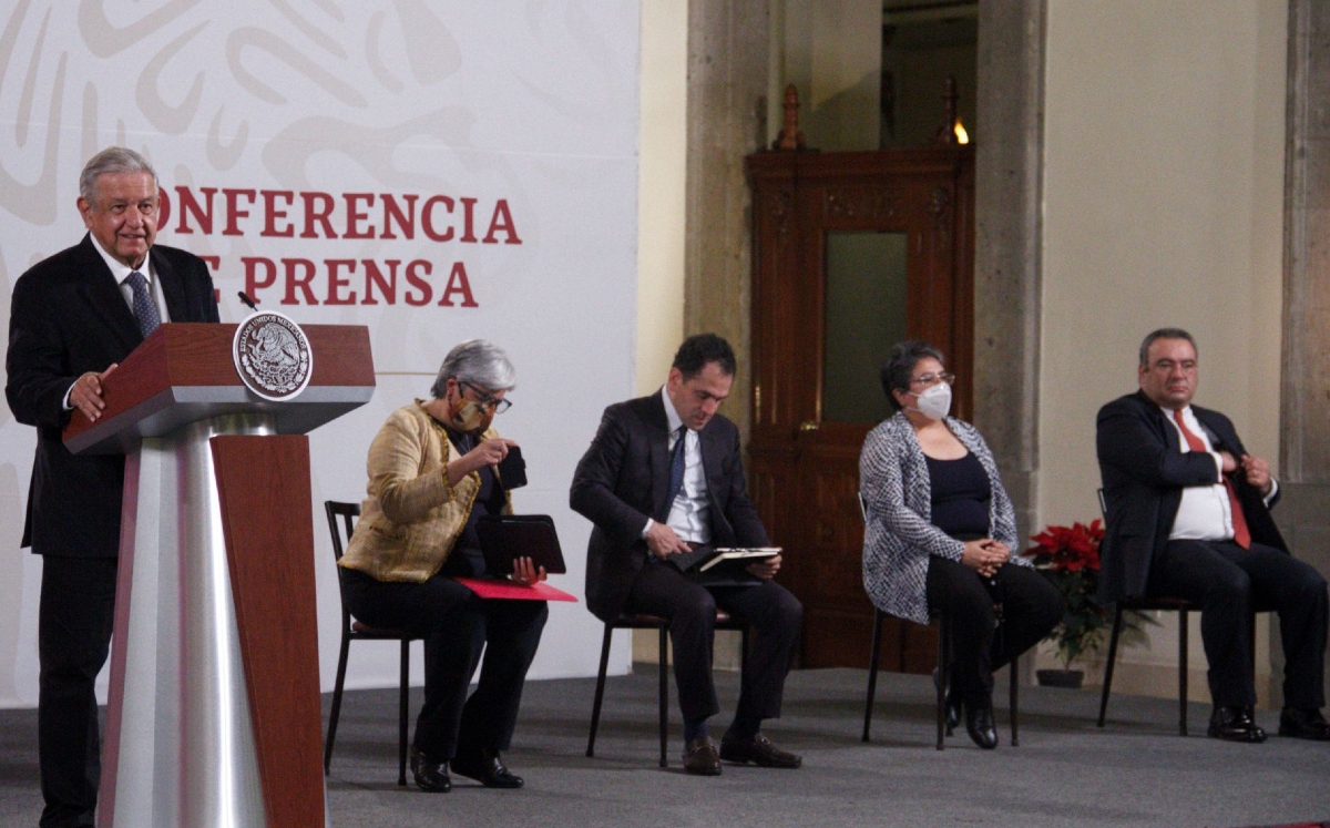 La Mañanera del 27 de noviembre en Palacio Nacional. (Cuartoscuro)
