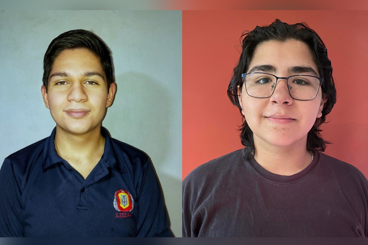 Rogelio Oribe e Iván Alejandro García, respectivamente. Ganadores en Olimpiada Nacional. (Cortesía)