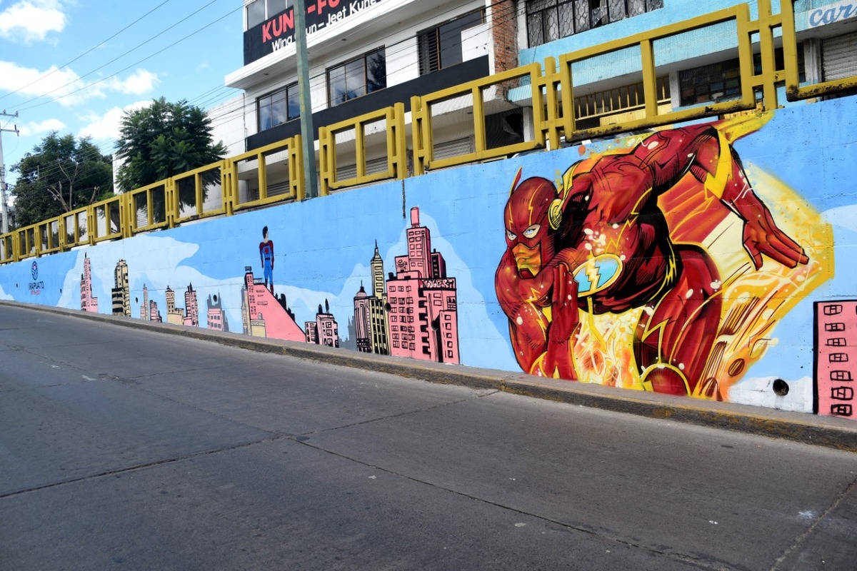 Con arte urbano buscan crear conciencia ante coronavirus