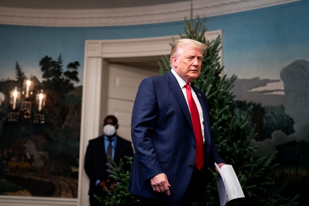 Donald Trump se ha mantenido negando su derrota en las elecciones del 3 de noviembre. (AFP)