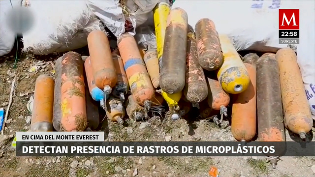 Descubren microplasticos en la cima del Everest