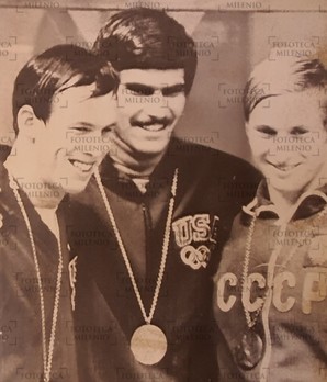 Mark Spitz, medalla de oro en natación en los Juegos Olímpicos de Múnich 1972