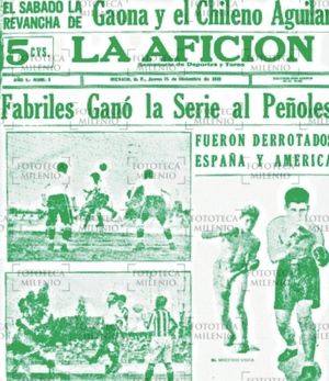 Primera portada de La Afición en 1930