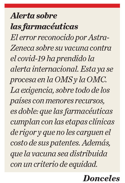 Alerta sobre las farmacéuticas