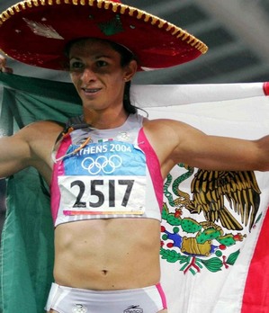 Ana Gabriela Guevara, medalla de plata en Atenas 2004
