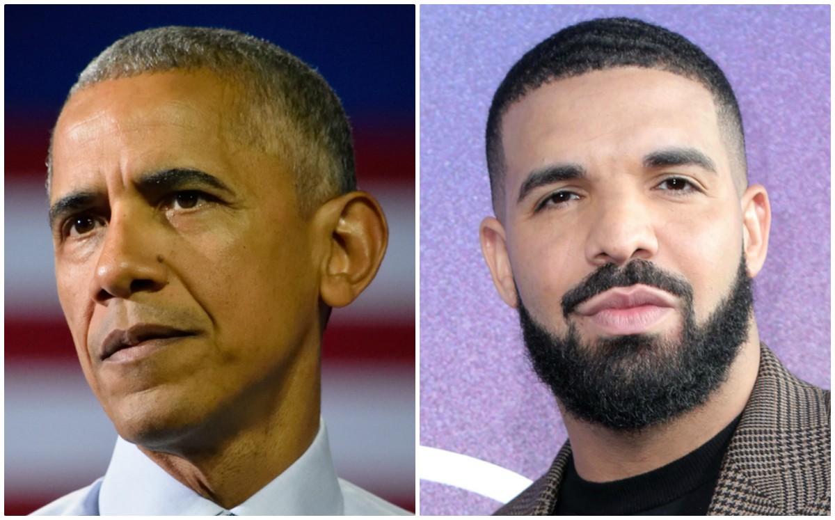 Barack Obama y Drake (Shutterstock).