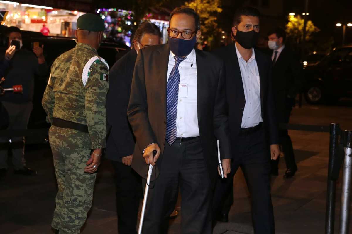 Carlos Salazar Lomelín, presidente del CCE llega a Palacio Nacional (Ariana Pérez)