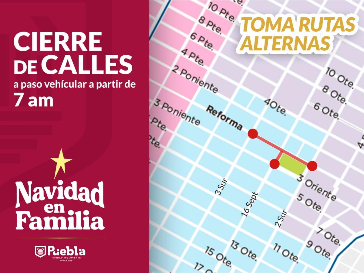 Cierre de calles a paso vehicular. (Especial)