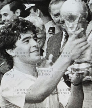 Diego Maradona, campeón con Argentina en el Mundial de México 1986