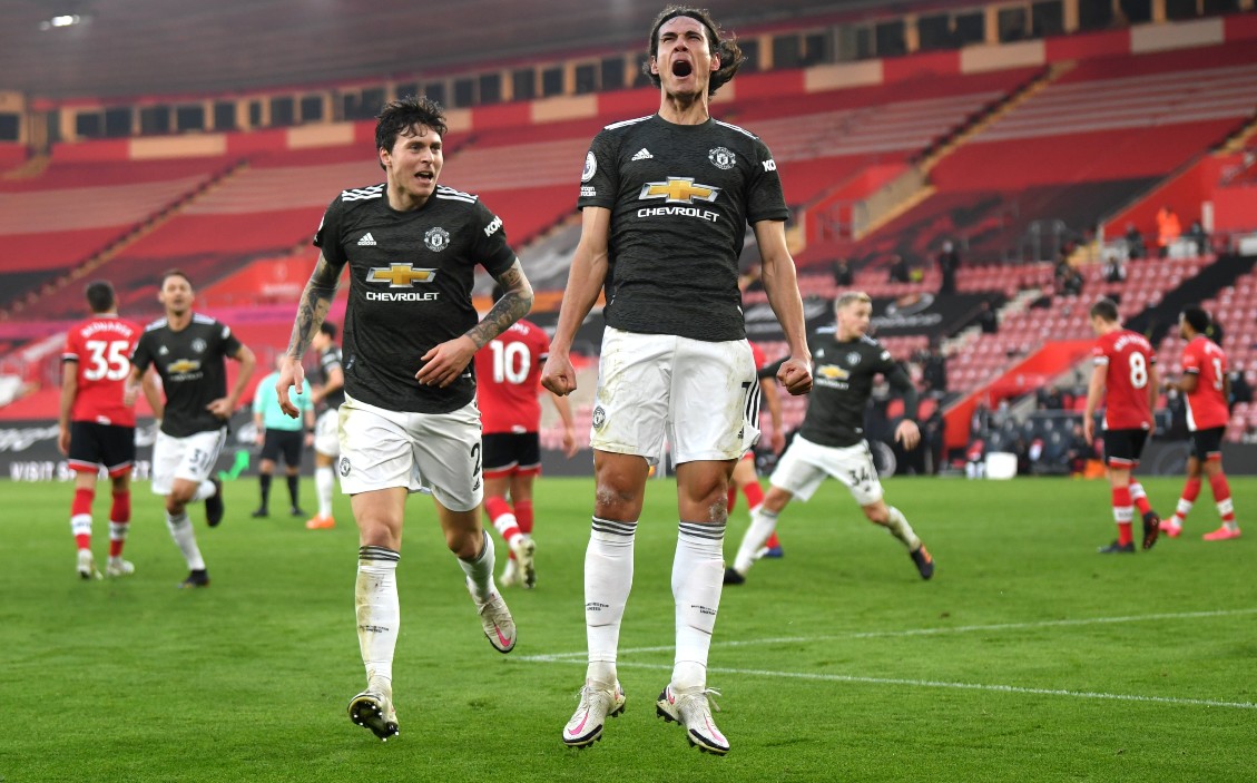 Edinson Cavani, jugador del Manchester United (Twitter @ManUtd)