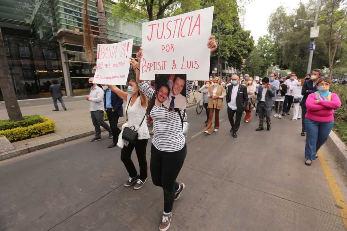 Marcha por el asesinato de Baptiste Lormand en Cdmx | Javier Ríos