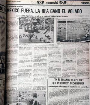La selección mexicana es eliminada por Alemania del Mundial de 1986