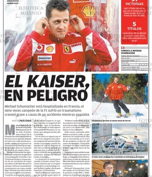 Michael Schumacher, campeón de la F1, sufre accidente en el invierno del 2013