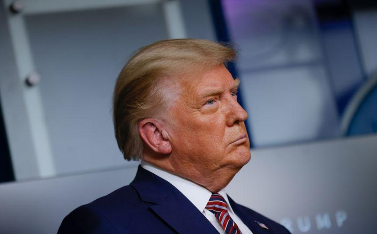El presidente de EU, Donald Trump, en la Casa Blanca. (Reuters)
