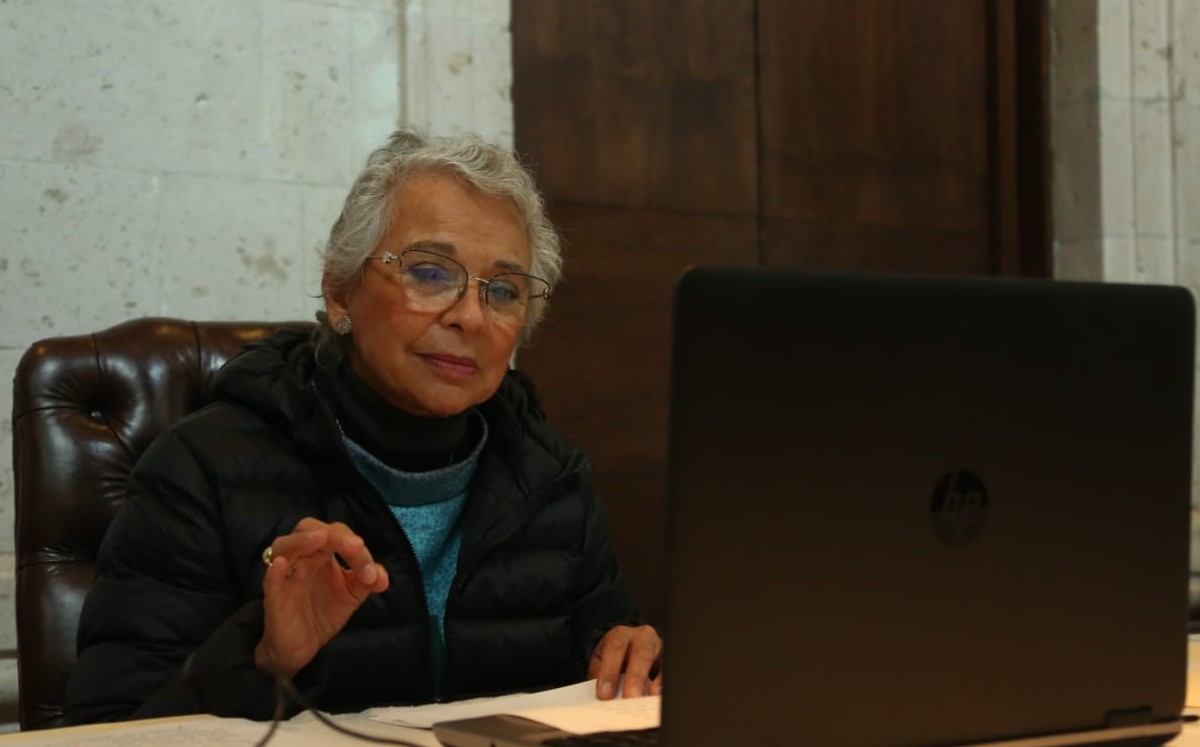 Sánchez Cordero reiteró que la cuarta transformación será feminista o no será. (Especial)