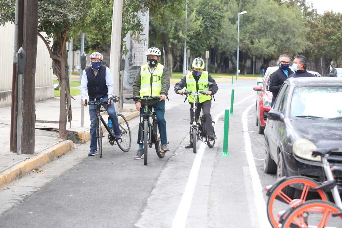 Zeferino Salgado Almaguer, alcalde nicolaíta, explicó que este máster plan fue creado por los colectivos bicicleteros. Foto: Raúl Palacios
