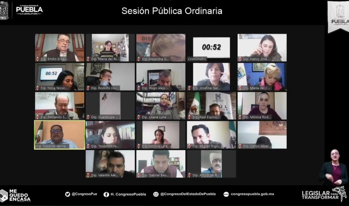 Congreso de Puebla en sesión pública ordinaria. (Especial)