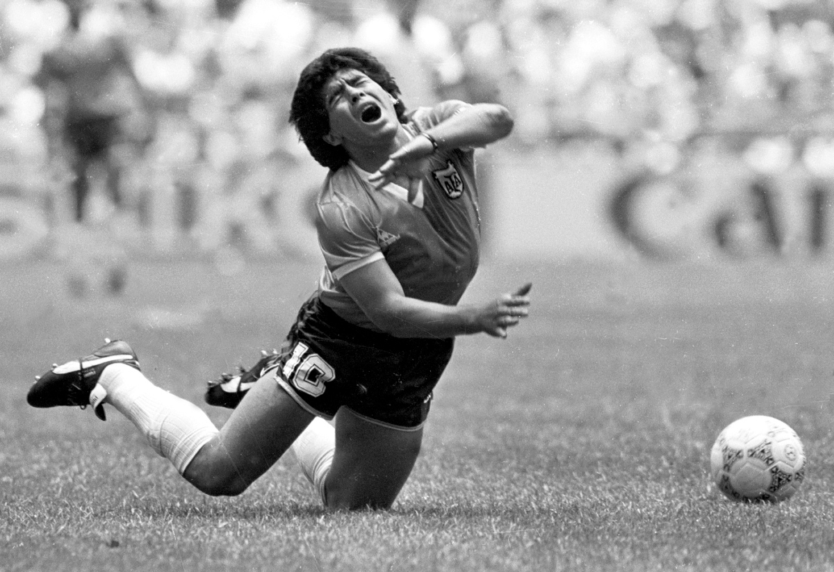Diego Maradona en el Mundial de México 1986 (Reuters)