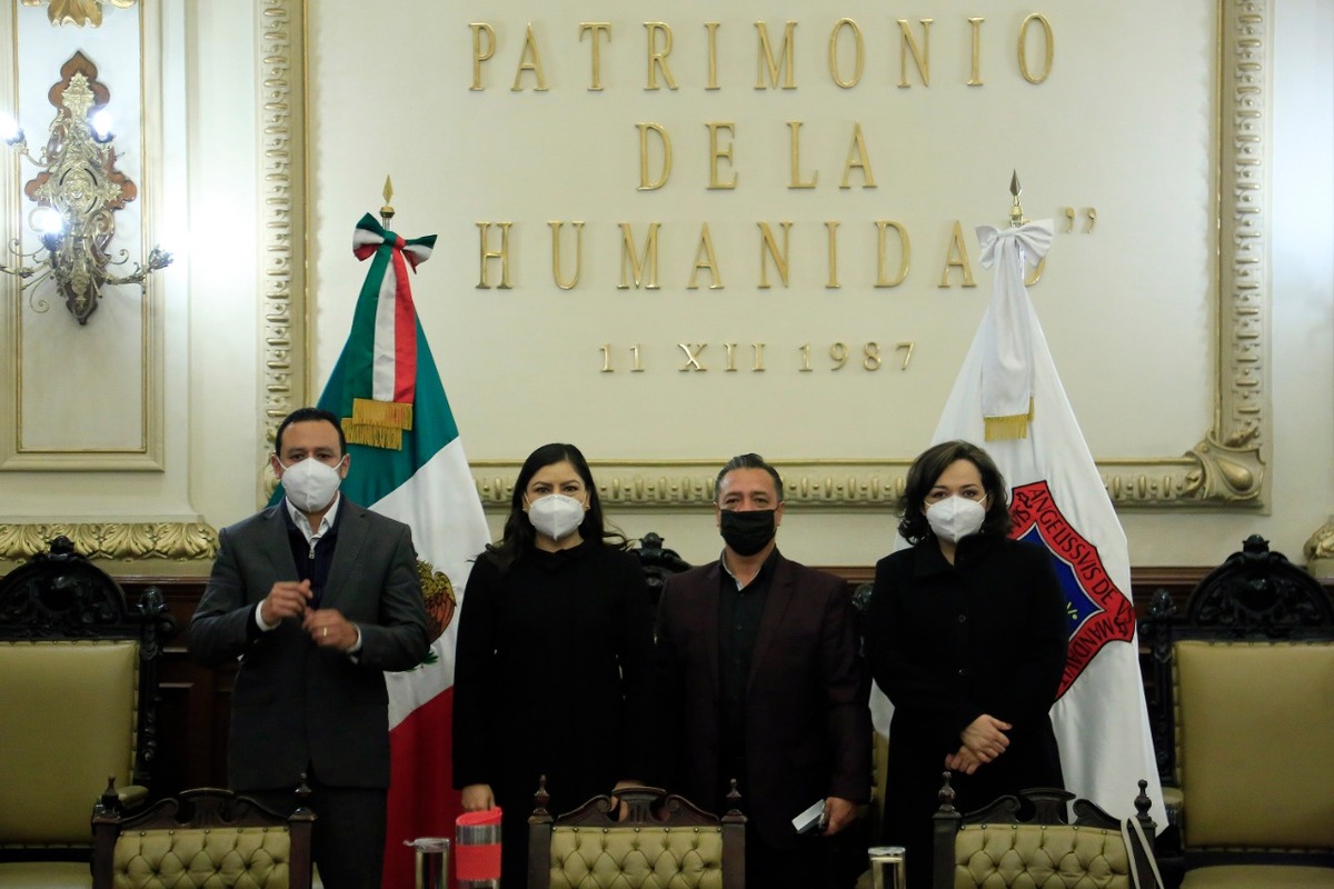 Iván Galindo, Claudia Rivera, Marco Antonio Márquez y Liza Aceves. (Andrés Lobato)