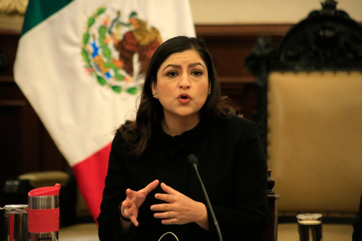 La presidenta municipal de la capital, Claudia Rivera Vivanco.(Andrés Lobato)