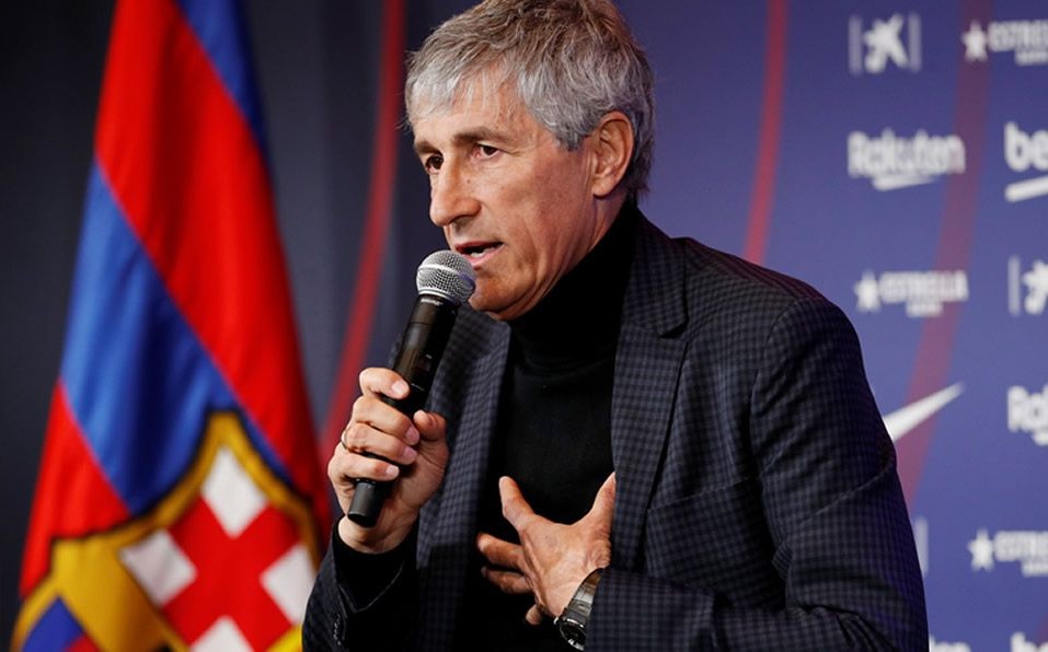 Quique Setién, ex técnico del Barcelona (Reuters)