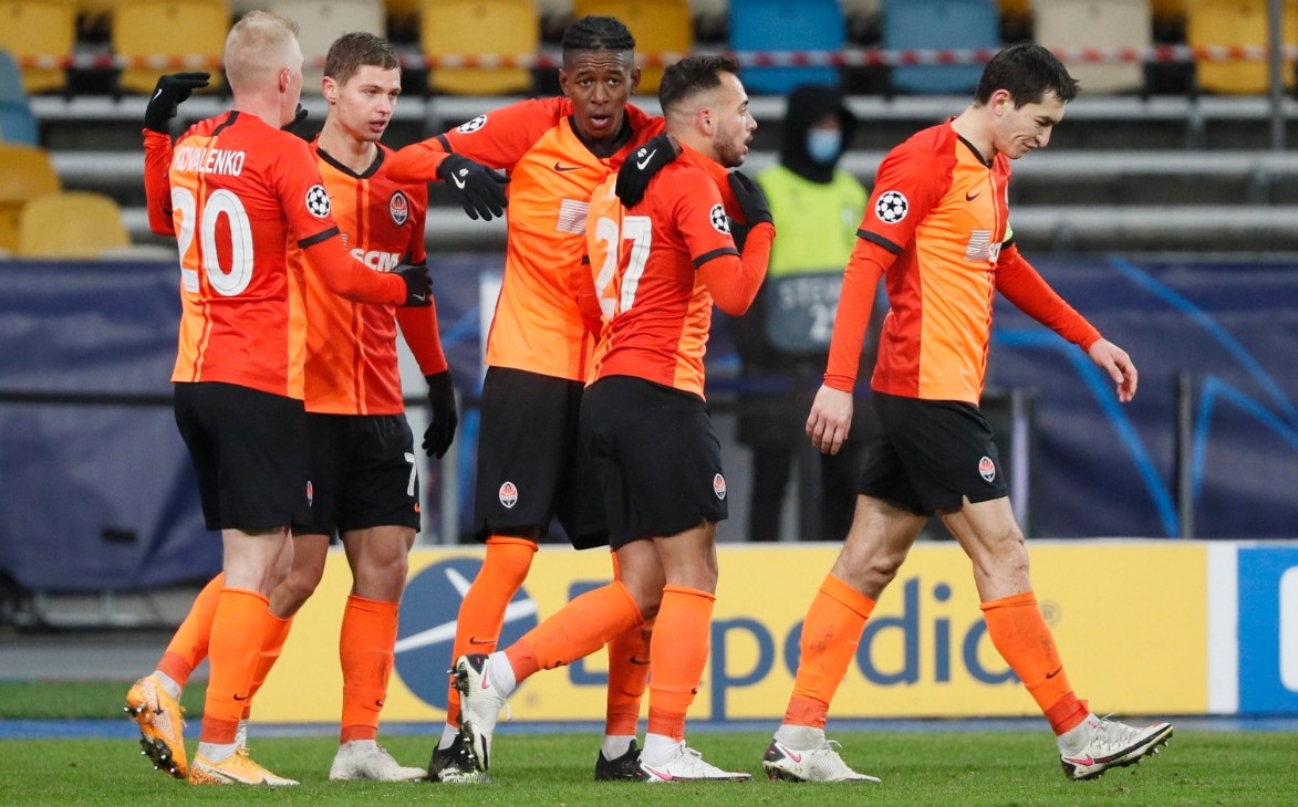 Shakhtar Donetsk celebra victoria ante el Real Madrid (Reuters)