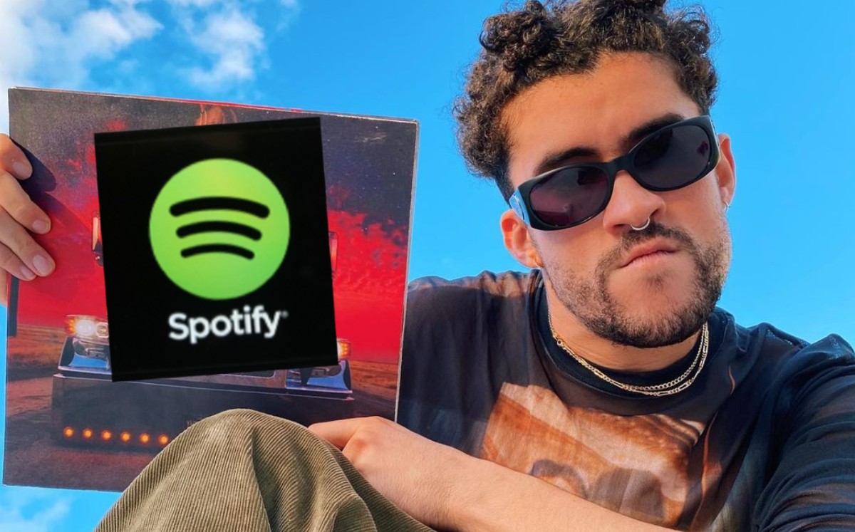 Spotify presume: Bad Bunny es el primer artista de habla hispana más escuchado en el mundo del año. (Especial)