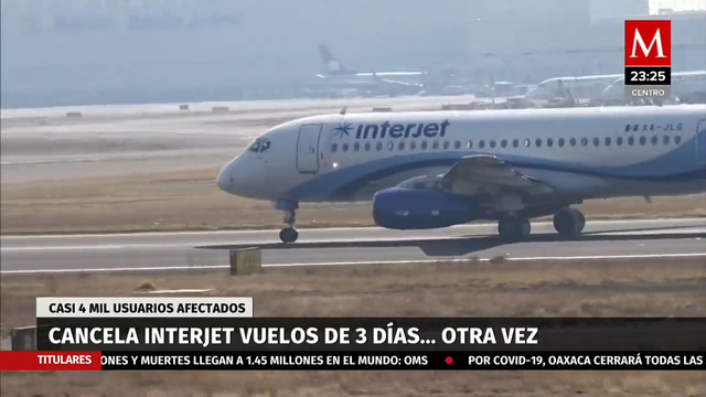 Suspensión de vuelos de Interjet es por falta de pago de turbosina: SCT