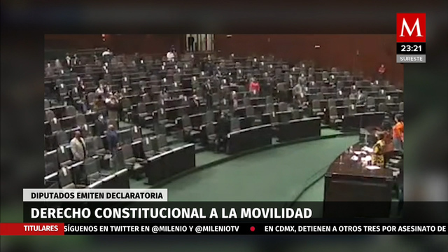 Diputados emiten declaratoria para reforma constitucional de movilidad y seguridad vial