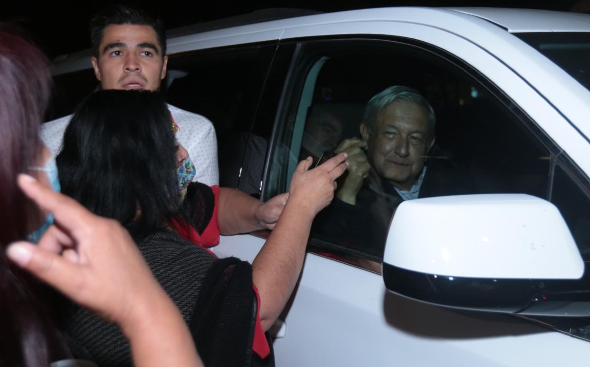 El presidente Andrés Manuel López Obrador en gira por Ensenada. (Jesús Quintanar)