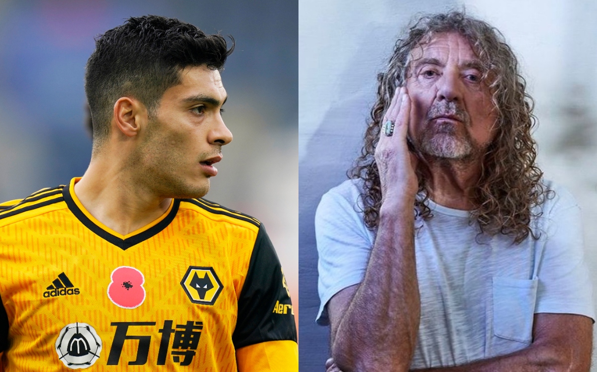 Raúl Jiménez y Robert Plant (Reuters / Instagram @robertplantofficial)