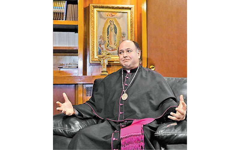 Salvador Martínez, rector de la Basílica de Guadalupe. (J. Ríos)