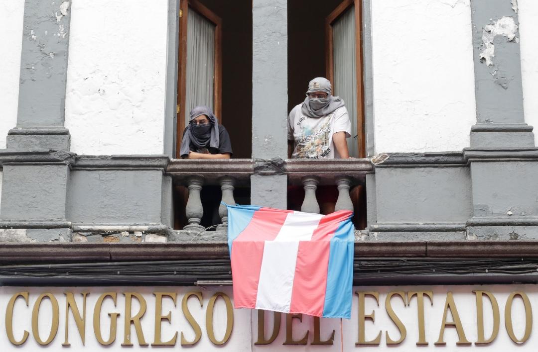 Toma de las instalaciones del Congreso. (Agencia Enfoque)