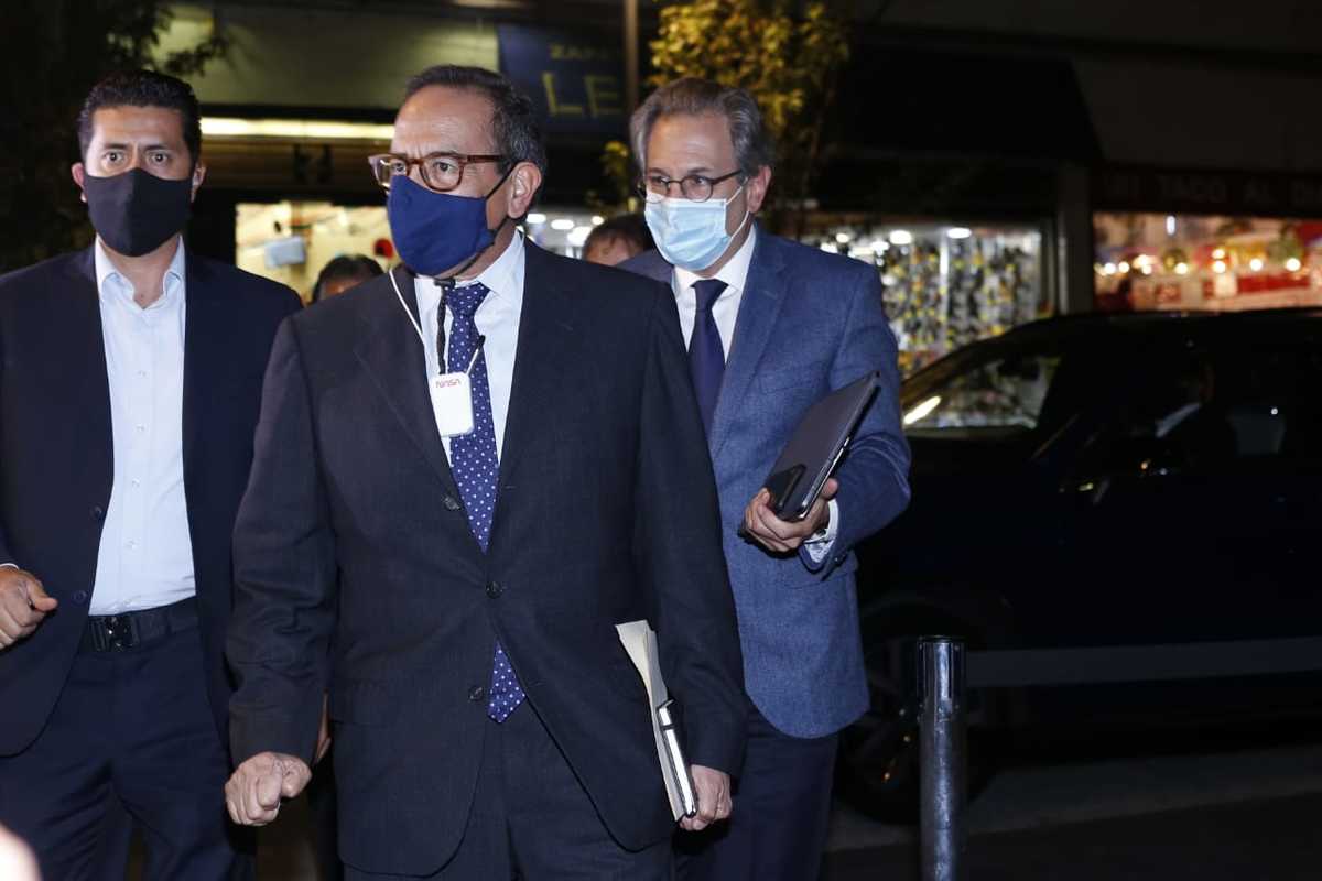 Carlos Salazar Lomelín, presidente del CCE y Antonio del Valle, presidente del Consejo Mexicano de Negocios (Ariana Pérez)