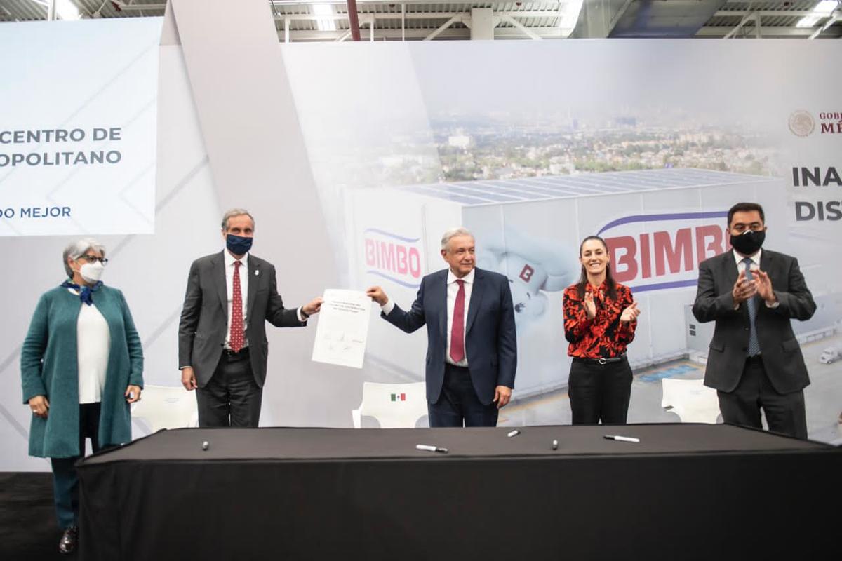 El Presidente inauguró el Centro de Distribución  de Grupo Bimbo (Especial)
