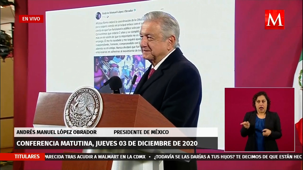 Tras salida de Alfonso Romo, Oficina de la Presidencia desaparecerá: AMLO